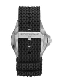Emporio Armani - Zegarek AR11341. Kolor: czarny. Materiał: materiał, tworzywo sztuczne