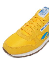 Reebok Sneakersy EO-CLASSIC LEATHER 100245029 Żółty. Kolor: żółty. Materiał: skóra, zamsz. Model: Reebok Classic #4