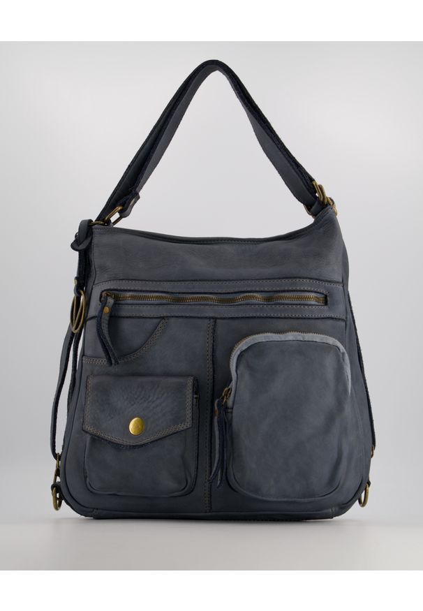 Venezia - TORBA NA RAMIĘ 5747-X LAV JEANS. Materiał: skórzane. Rodzaj torebki: na ramię