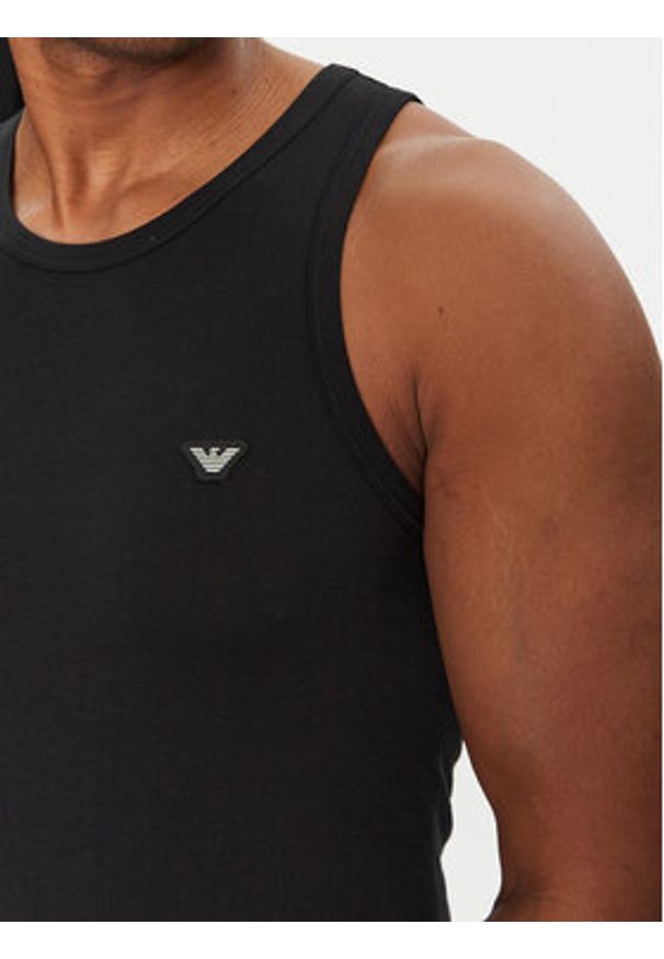 Emporio Armani Underwear Tank top EM000385 AF10771 UC001 Czarny Slim Fit. Kolor: czarny. Materiał: bawełna