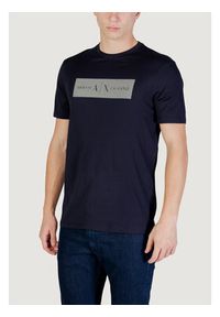 Armani Exchange T-Shirt XM002472 AF10356 UB101 Granatowy Slim Fit. Kolor: niebieski. Materiał: bawełna #4