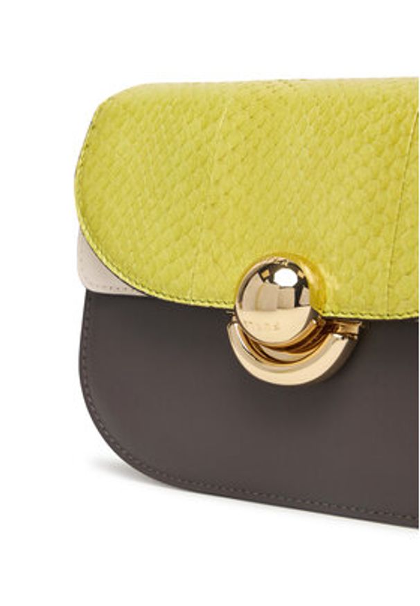 Furla Torebka Sfera Mini WB01737 BX4280 IT 4498S Żółty. Kolor: żółty. Materiał: skórzane