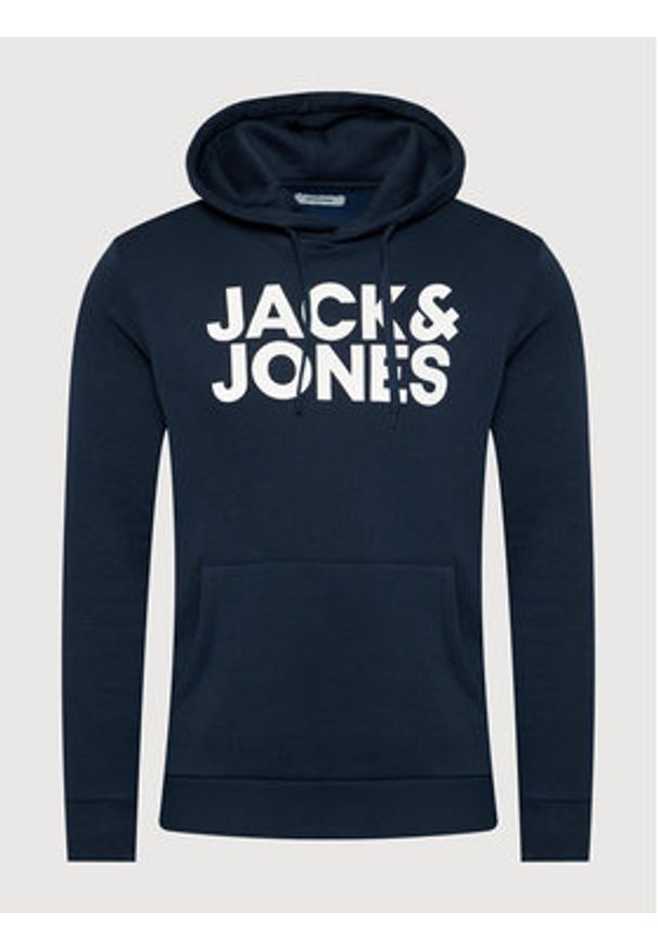 Jack & Jones - Jack&Jones Bluza Corp 12152840 Granatowy Blazer Fit. Kolor: niebieski. Materiał: bawełna, syntetyk