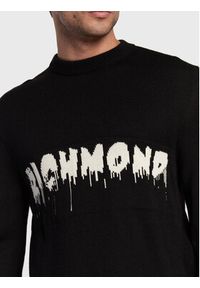 John Richmond Sweter RMA22034MA Czarny Regular Fit. Kolor: czarny. Materiał: syntetyk #2