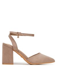 DeeZee Sandały HTA917-2A Beżowy. Kolor: beżowy. Materiał: materiał