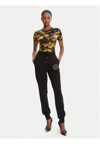 Versace Jeans Couture Spodnie dresowe 79HAAT00 CF01T Czarny Regular Fit. Kolor: czarny. Materiał: bawełna #5