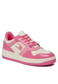 Tommy Jeans Sneakersy Tjw Retro Basket Patent Ltr EN0EN02499 Różowy. Kolor: różowy #4
