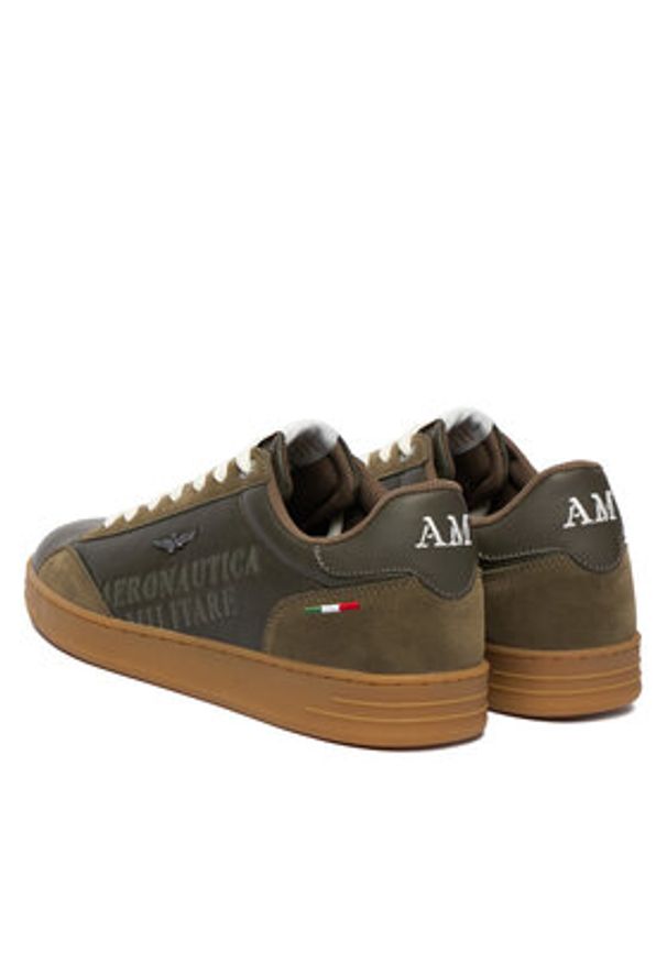 Aeronautica Militare Sneakersy 252SC0306UCT03385 Zielony. Kolor: zielony. Materiał: skóra
