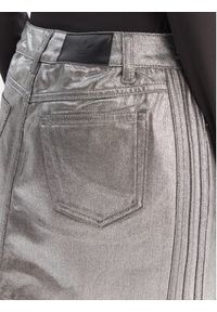 Adidas - adidas Spódnica mini 3-Stripes KD2899 Srebrny Regular Fit. Kolor: srebrny. Materiał: bawełna #2