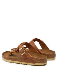 Birkenstock Japonki Gizeh Braided 1021336 Brązowy. Kolor: brązowy. Materiał: skóra #4