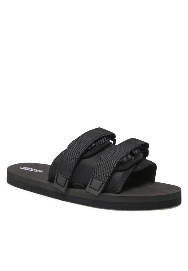 Klapki Sprandi M033-1 Black. Kolor: czarny. Materiał: materiał