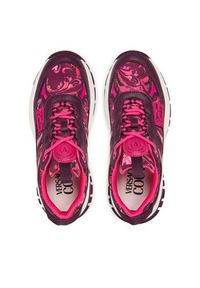 Versace Jeans Couture Sneakersy 79VA3SVG Bordowy. Kolor: czerwony. Materiał: skóra