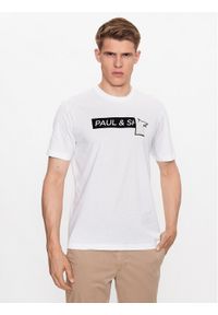 PAUL & SHARK - Paul&Shark T-Shirt 13311635 Biały Regular Fit. Kolor: biały. Materiał: bawełna
