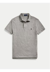 Polo Ralph Lauren Polo 710666998006 Szary Custom Slim Fit. Typ kołnierza: polo. Kolor: szary. Materiał: bawełna #5