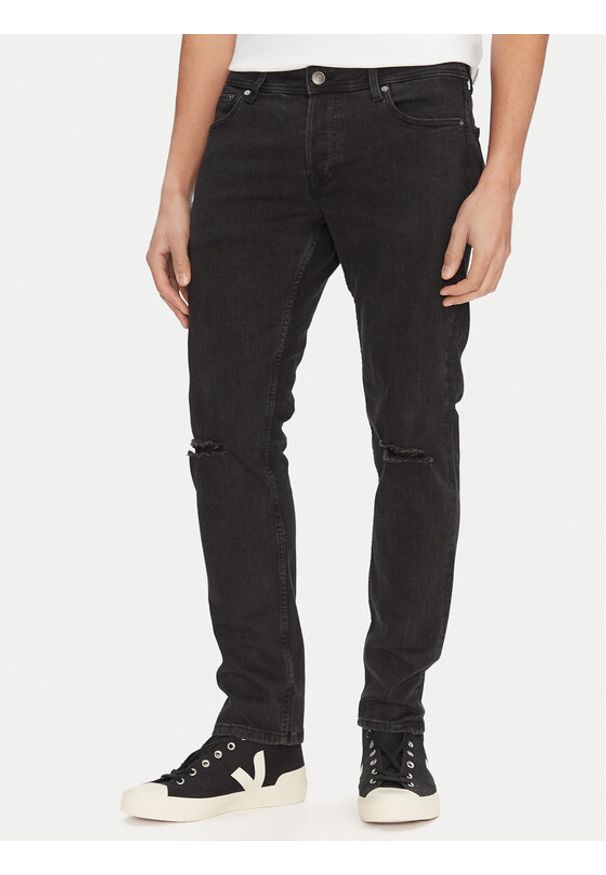 Jack & Jones - Jack&Jones Jeansy Glenn 12269586 Czarny Slim Fit. Kolor: czarny