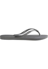 Klapki damskie Havaianas Slim. Kolor: szary. Sezon: lato. Styl: sportowy #1