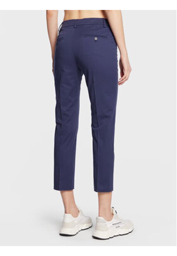 Weekend Max Mara Spodnie materiałowe Cecco 2351310631 Granatowy Slim Fit. Kolor: niebieski. Materiał: bawełna, materiał