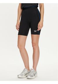 Reebok Kolarki Rie Bike Short 100037097 Czarny Slim Fit. Kolor: czarny. Materiał: bawełna