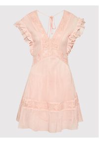 Pinko Sukienka letnia Omegna 1G17H7 Y7UZ Różowy Regular Fit. Kolor: różowy. Materiał: bawełna. Sezon: lato #4