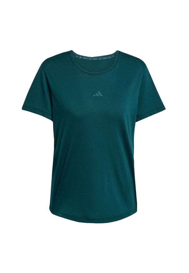 Adidas - Koszulka Joga Essentials. Kolor: niebieski. Technologia: ClimaCool (Adidas). Sport: joga i pilates