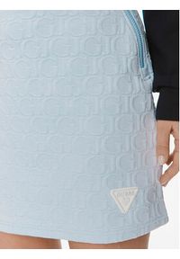 Guess Spódnica mini Cheri V4RD01 KBSL0 Niebieski Regular Fit. Kolor: niebieski. Materiał: syntetyk