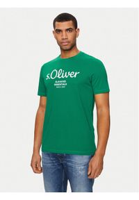 s.Oliver T-Shirt 2139909 Zielony Regular Fit. Kolor: zielony. Materiał: bawełna