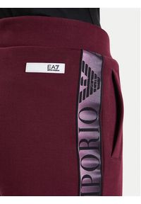 EA7 Emporio Armani Dres 7W000680 AF13151 M5064 Bordowy Regular Fit. Kolor: czerwony. Materiał: syntetyk, bawełna #3