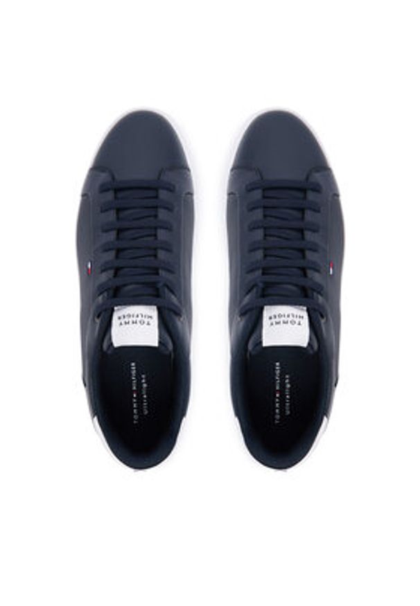 TOMMY HILFIGER - Tommy Hilfiger Sneakersy Icon Court FM0FM05946 Granatowy. Kolor: niebieski. Materiał: skóra