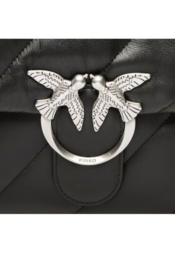 Pinko Torebka Love Big Puff Cl PE 23 PLTT 100037 A0F2 Czarny. Kolor: czarny. Materiał: skórzane