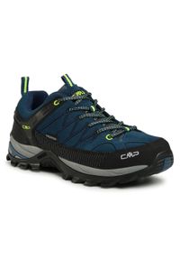 Trekkingi CMP - Rigel Low Trekking Shoes Wp 3Q13247 Blue Ink/Yellow Fluo 08MF. Kolor: niebieski. Materiał: materiał, zamsz, skóra. Sport: turystyka piesza #1