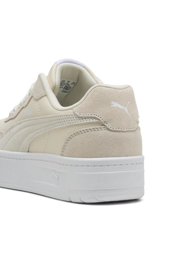 Puma - Damskie sneakersy Court Lally Skye z zamszu PUMA Frosted Ivory White. Kolor: biały. Materiał: zamsz. Sport: turystyka piesza, tenis