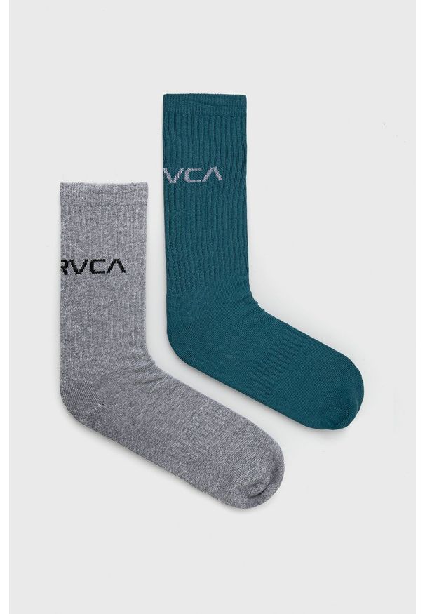 RVCA skarpetki (2-pack) męskie. Kolor: niebieski