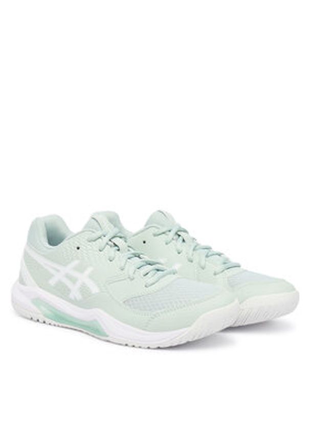 Asics Buty do tenisa Gel-Dedicate 8 1042A237 Zielony. Kolor: zielony. Materiał: skóra. Sport: tenis