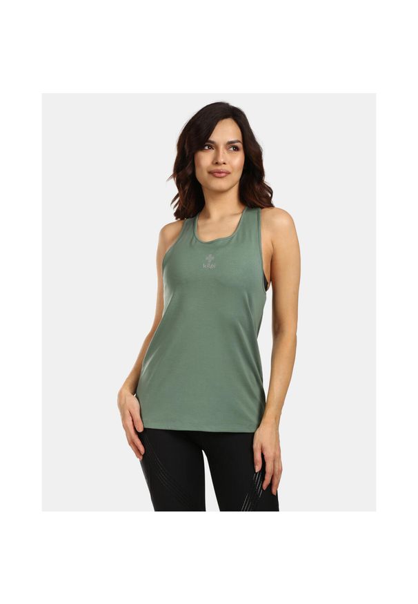 Damski top funkcjonalny Kilpi LANCA-W. Kolor: zielony. Materiał: lyocell. Sport: bieganie
