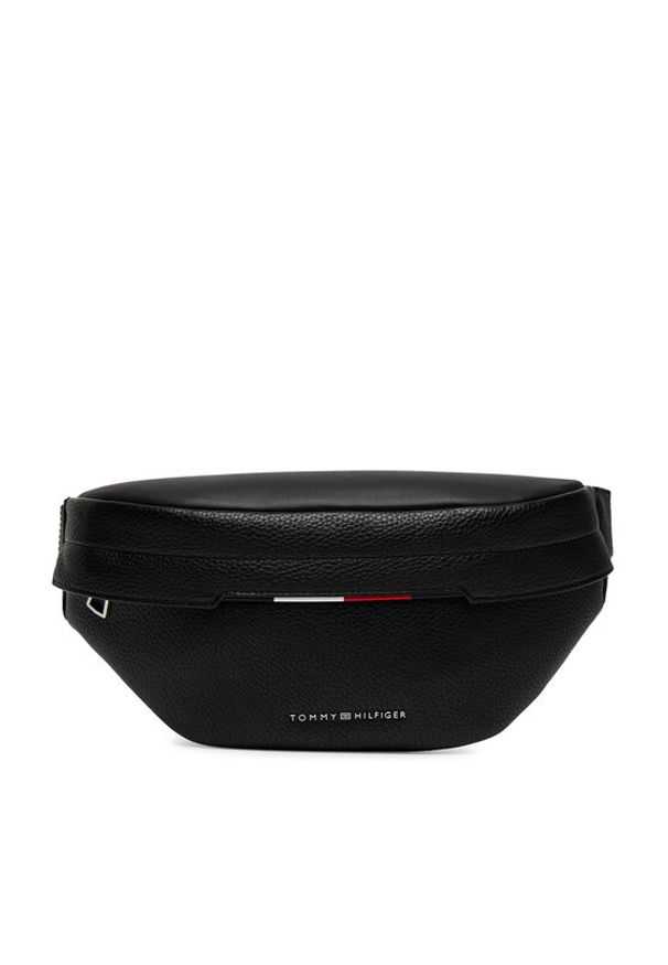 TOMMY HILFIGER - Tommy Hilfiger Saszetka nerka Th Central Bumbag AM0AM13488 Czarny. Kolor: czarny. Materiał: skóra