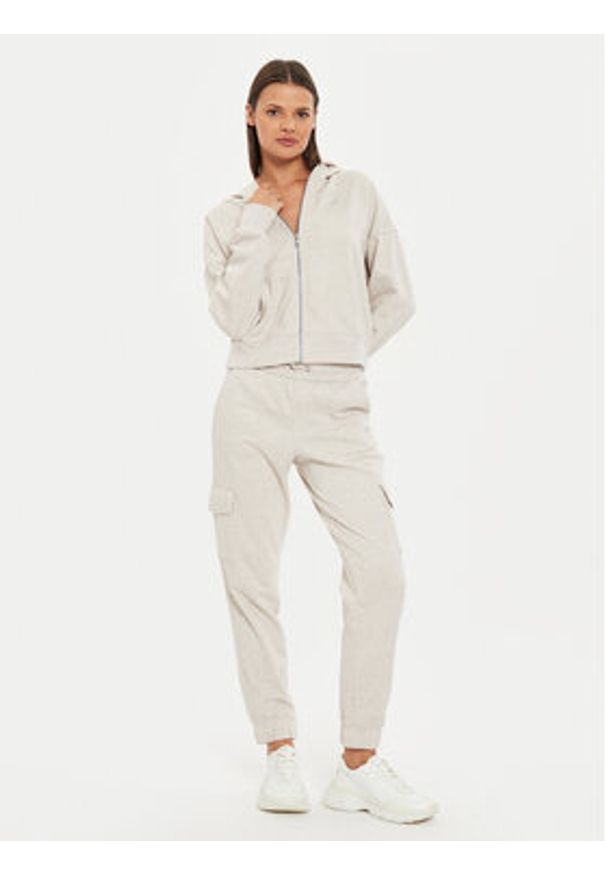 DKNY Sport Bluza DP4J9517 Szary Regular Fit. Kolor: szary. Materiał: bawełna, syntetyk. Styl: sportowy