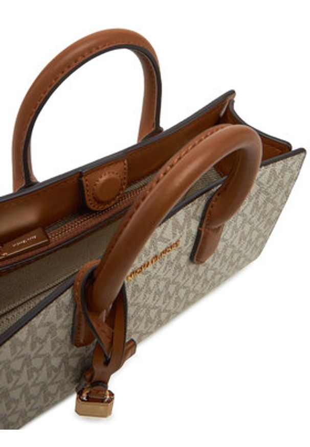 Michael Kors Torebka Scarlett XS 32F4GETC0B Beżowy. Kolor: beżowy. Materiał: skórzane