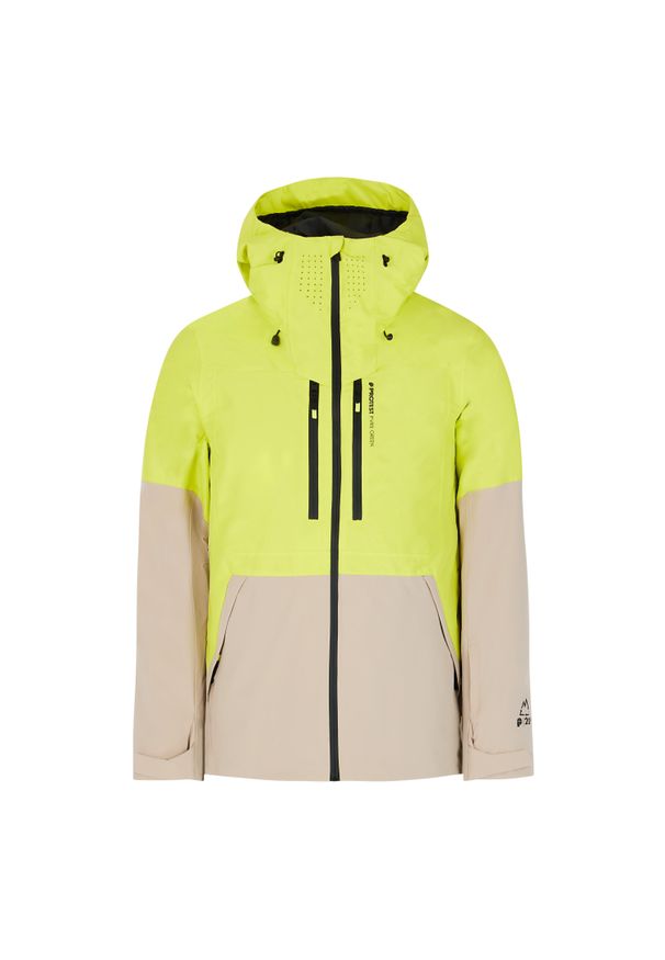 Kurtka narciarska Protest Bakie. Kolor: żółty. Sezon: zima. Sport: narciarstwo
