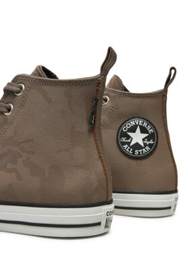 Converse Trampki Chuck Taylor All Star Tectuff Waterproof Camo A10366C Brązowy. Kolor: brązowy. Materiał: skóra