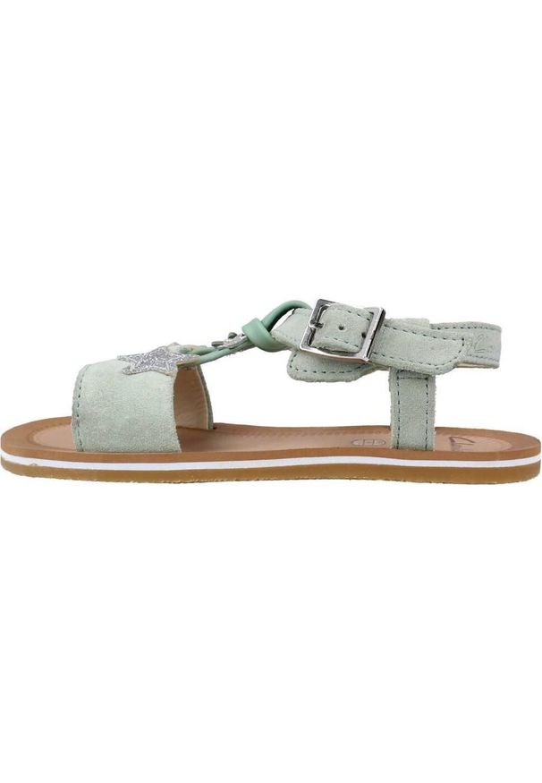 Clarks - Sandały CLARKS FINCH SUMMER T Zielony. Kolor: zielony. Materiał: skóra. Sezon: lato