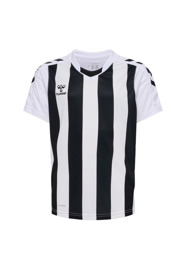 Koszulka dziecięca Hummel Striped. Kolor: czarny, biały, wielokolorowy. Materiał: jersey