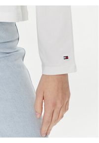 TOMMY HILFIGER - Tommy Hilfiger Bluzka Mini Corp Logo WW0WW39784 Écru Relaxed Fit. Materiał: bawełna #4