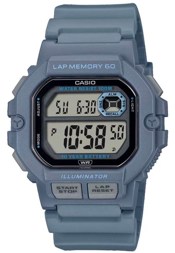 Casio - ZEGAREK MĘSKI CASIO Sports WS-1400H-2A + BOX (zd271b)