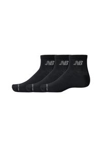 Skarpety New Balance LAS51413BK – czarne. Kolor: czarny. Materiał: bawełna, materiał, poliester. Wzór: napisy