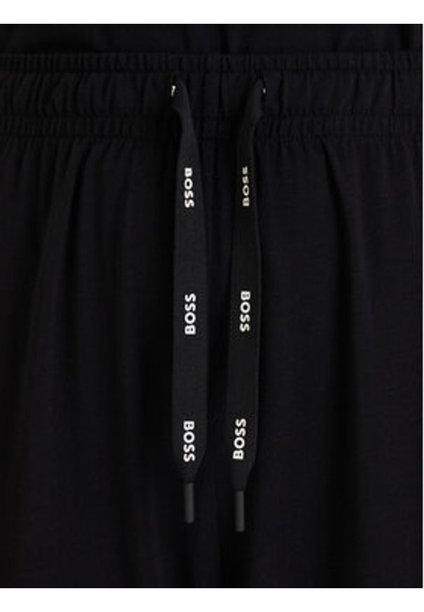 BOSS - Boss Spodnie dresowe 50520148 Czarny Relaxed Fit. Kolor: czarny. Materiał: bawełna