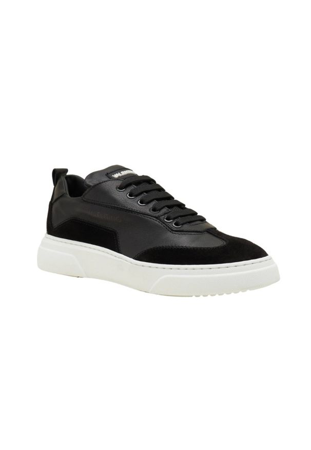Valentino by Mario Valentino - VALENTINO Czarne sneakersy Stan S Lace-Up. Kolor: czarny