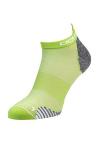 Skarpety do biegania krótkie dla dorosłych Odlo Socks Ceramicool RUN 2pack. Kolor: zielony. Sport: bieganie