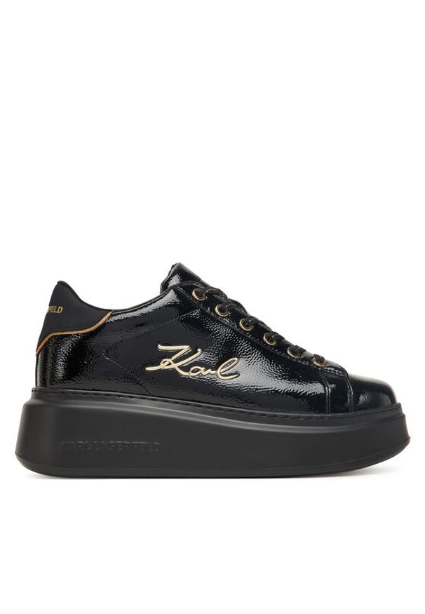 Karl Lagerfeld - KARL LAGERFELD Sneakersy KL63513E Czarny. Kolor: czarny. Materiał: skóra