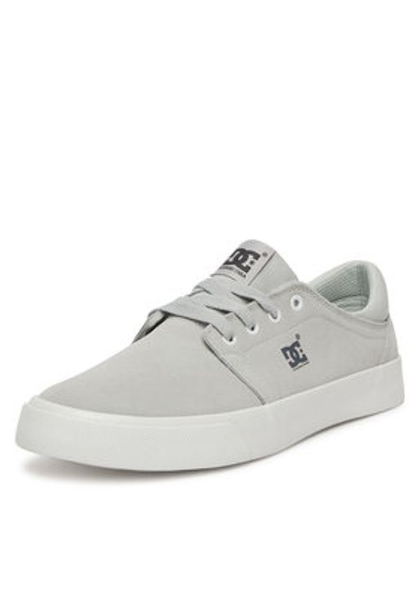 DC Tenisówki SS25-3C015 Szary. Kolor: szary. Materiał: skóra, zamsz