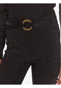 Just Cavalli Legginsy 79PAC101 J0251 Czarny Flare Fit. Kolor: czarny. Materiał: syntetyk